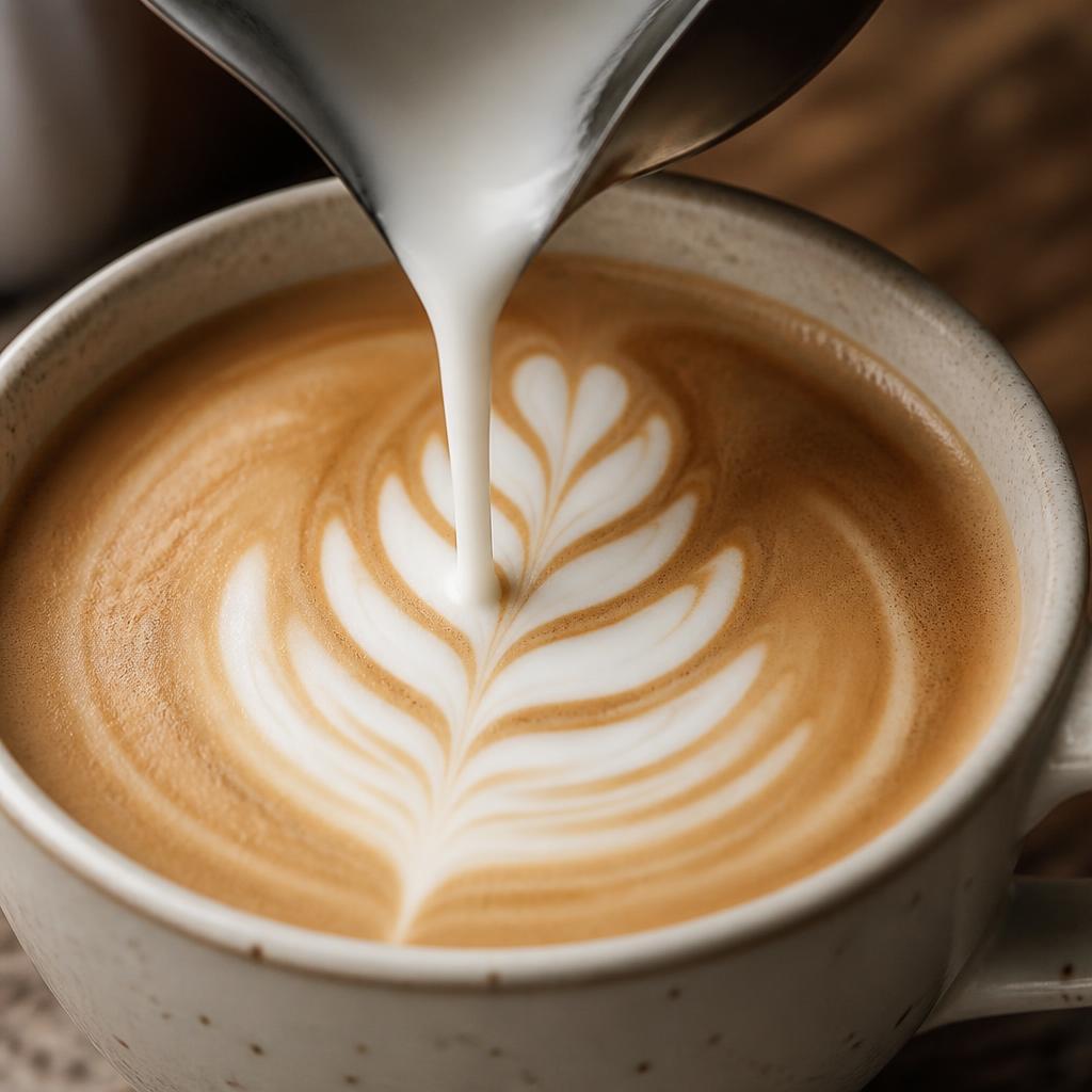 photo: flat white pour